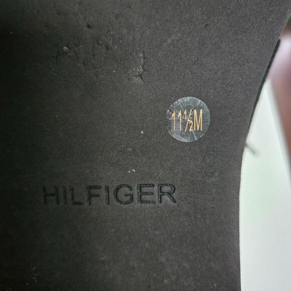 Tommy Hilfiger Gibby Cap Toe Black Leather Chukka Boots Size 11.5/45 - Picture 10 of 10